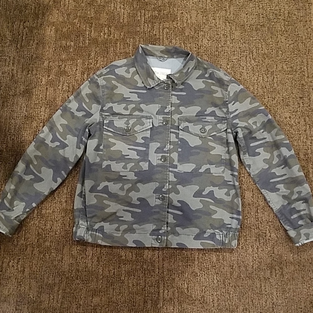 Sky And Sparrow Army Print Jacket - image 5